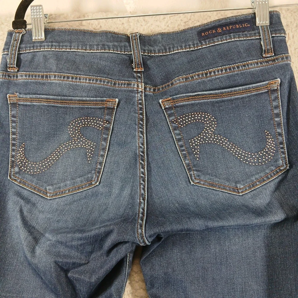 Rock & Republic‎ Berlin Skinny Medium Wash Stretch Jeans 8